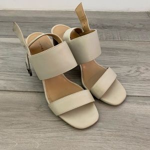 Cute Tan Block Heel